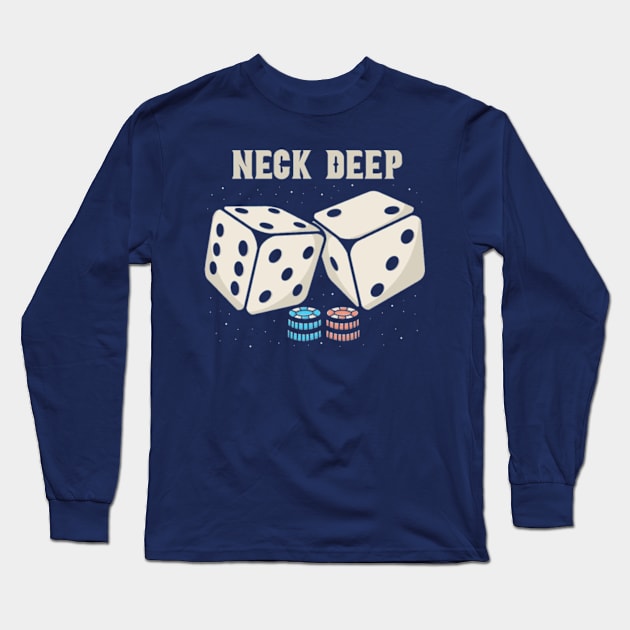 neck deep Dice Long Sleeve T-Shirt by Hsamal Gibran